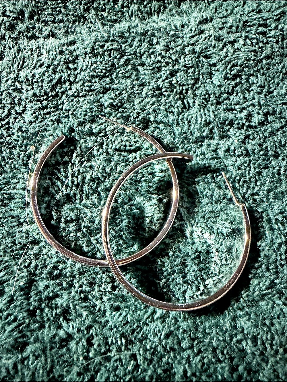 Silver Hoop Earrings Like New